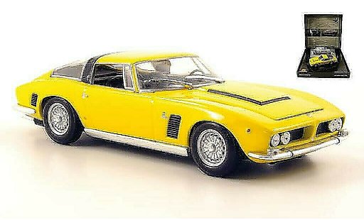 ISO Grifo Base 1/43 Minichamps giallo con Heft e Pinn in Pras.-Box 1968 modellini auto