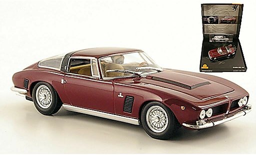 ISO Grifo Base 1/43 Minichamps met. rosso in Prasentationsbox 1968 modellini auto