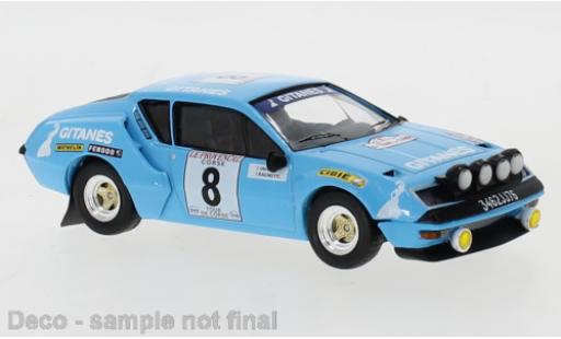 Alpine A310 1/43 IXO No.8 Gitanes Tour de Corse 1976 J.Ragnotti/J.Jaubert modellino in miniatura