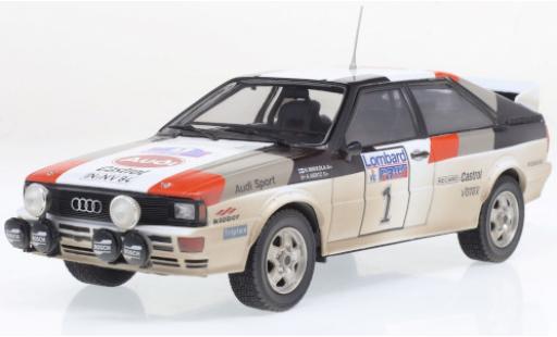 Audi Quattro 1/24 IXO A1 No.1 RAC Rally 1982 mit Rennspuren H.Mikkola/A.Hertz modellino in miniatura