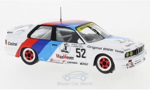 Bmw M3 1/43 IXO (E30) No.52 Bigazzi M Team ETCC 1988 J.Laffite/W.Vogt modellino in miniatura