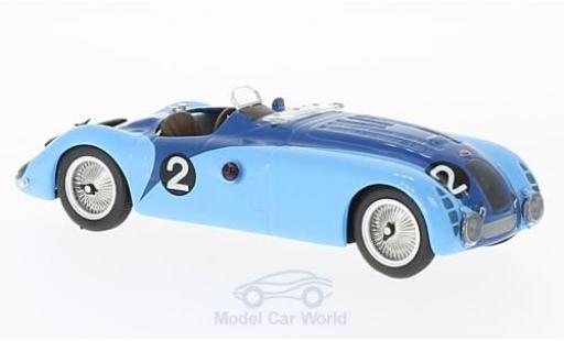 Bugatti 57 S 1/43 IXO Type G RHD No.2 24h Le Mans 1937 J-P.Wimille/R.Benoist modellino in miniatura