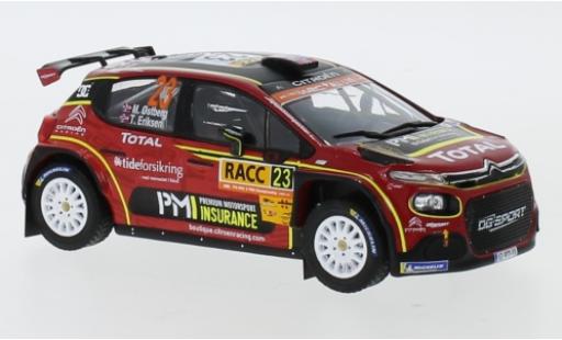 Citroen C3 1/43 IXO R5 No.23 Racing Total Rally Catalunya 2019 M.Ostberg/T.Eriksen modellino in miniatura