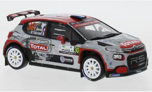 Citroen C3 1/43 IXO R5 No.30 Rallye WM Rallye Monza 2020 Y.Rossel/B.Fulcrand modellino in miniatura