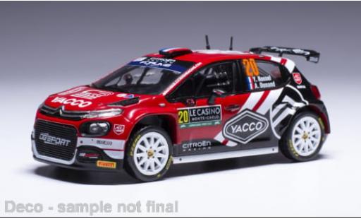 Citroen C3 1/43 IXO Rally 2 No.20 WRC Rallye Monte Carlo 2024 1:43 modellino in miniatura