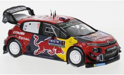 Citroen C3 1/43 IXO WRC No.1 Red Bull WRC Rallye Finnland 2019 S.Ogier/J.Ingrassia modellino in miniatura