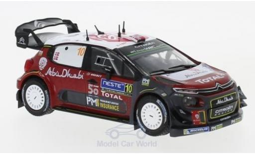 Citroen C3 1/43 IXO WRC No.10 Rallye WM Rallye Finnland 2018 M.Ostberg/T.Eriksen modellino in miniatura