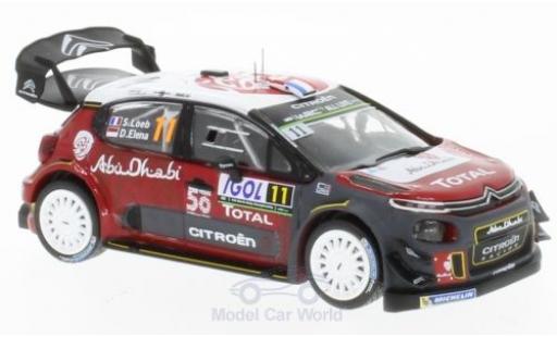 Citroen C3 1/43 IXO WRC No.11 Rallye WM Rallye Tour de Corse 2018 S.Loeb/D.Elena modellino in miniatura
