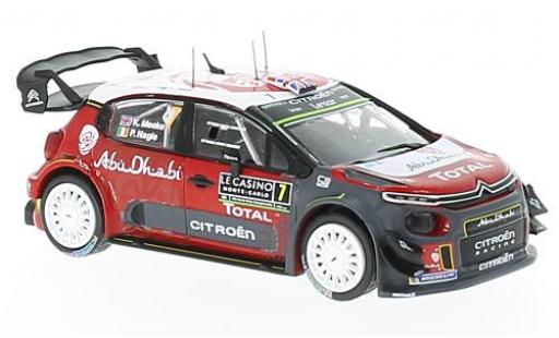 Citroen C3 1/43 IXO WRC No.7 Rallye WM Rallye Monte Carlo 2017 K.Meeke/P.Nagle modellino in miniatura