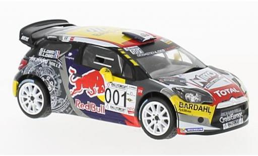 DS Automobiles DS3 1/43 IXO Citroen WRC No.001 Paul Ricard 2016 S.Loeb/S.Loeb modellino in miniatura