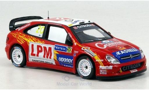 Citroen Xsara 1/43 IXO WRC No.20 Rallye WM Rallye Finnland 2006 Tuohino modellino in miniatura