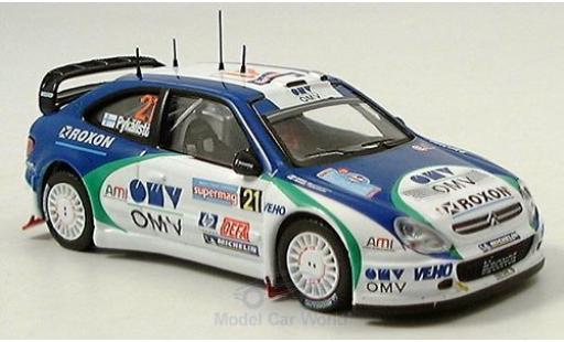 Citroen Xsara 1/43 IXO WRC No.21 Rallye Italien 2005 Pykalisto/Ovaskeinen modellino in miniatura