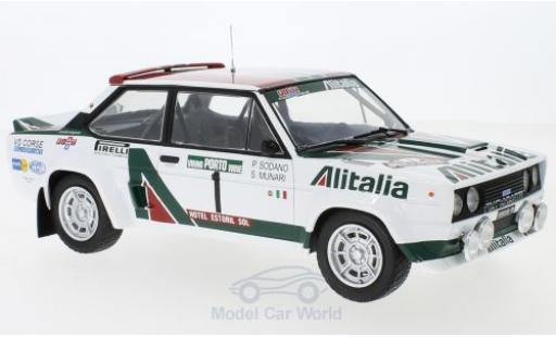 Fiat 131 1/18 IXO Abarth No.1 Alitalia Rallye WM Rallye Portugal 1978 S.Munari/P.Sodano modellino in miniatura