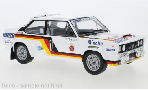 Fiat 131 1/18 IXO Abarth No.1 Minolta Rally Hunsrück 1979 W.Röhrl/C.Geistdörfer modellino in miniatura