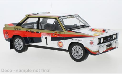 Fiat 131 1/18 IXO Abarth No.1 Team AA Sport Warsteiner Rally Hunsrück 1980 W.Röhrl/C.Geistdörfer modellino in miniatura