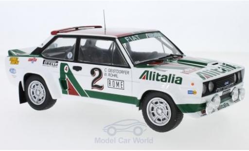 Fiat 131 1/18 IXO Abarth No.2 Alitalia Rallye WM Rally Monte Carlo 1978 W.Röhrl/C.Geistdörfer modellino in miniatura