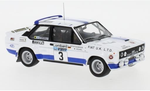 Fiat 131 1/43 IXO Abarth No.3 UK Rallye WM RAC Rallye 1979 W.Röhrl/C.Geistdörfer modellino in miniatura
