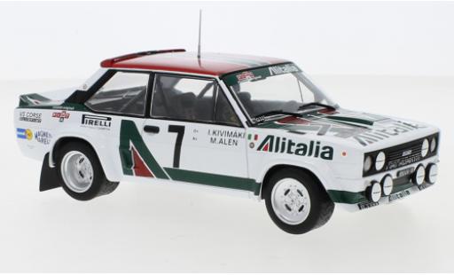 Fiat 131 1/24 IXO Abarth No.5 Rally Acropolis 1978 W.Röhrl/C.Geistdörfer modellino in miniatura