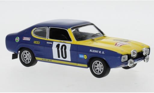 Ford Capri 1/43 IXO No.10 Rallye EM Rajd Polski 1972 W.Röhrl/J.Berger modellino in miniatura