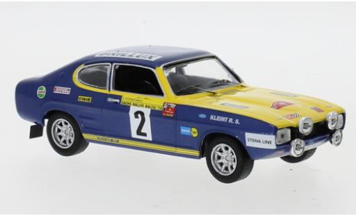 Ford Capri 1/43 IXO No.2 Rallye DM Rally Baltic 1972 W.Röhrl/J.Berger modellino in miniatura