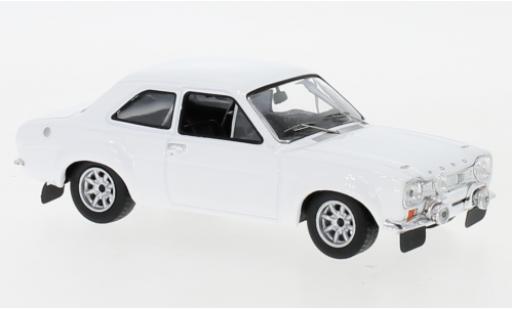 Ford Escort 1/43 IXO MK I bianco 1971 Plain Body Version y compris les Zusatzteile modellino in miniatura