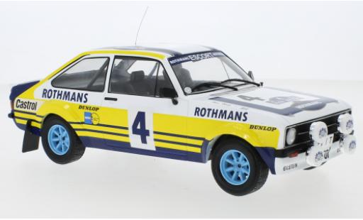 Ford Escort 1/18 IXO MK II RS 1800 No.4 Rallye Acropolis 1979 H.Mikkola/A.Hertz modellino in miniatura