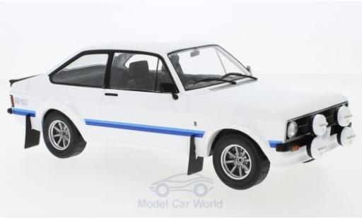 Ford Escort 1/18 IXO MK II RS 1800 bianco RHD 1977 modellino in miniatura