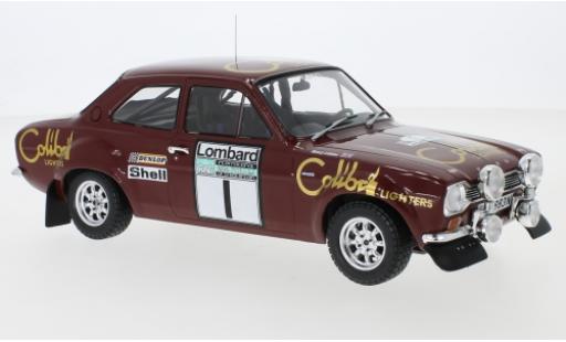 Ford Escort 1/18 IXO MK1 RS 1600 No.1 Colibri Lighters Rallye WM RAC Rallye 1974 T.Makinen/H.Liddon modellino in miniatura