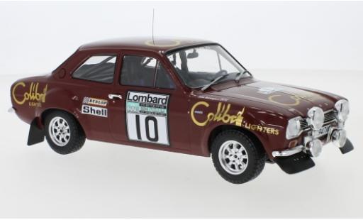 Ford Escort 1/18 IXO MK1 RS 1600 No.10 Colibri Lighters Rallye WM RAC Rallye 1974 H.Mikkola/J.Davenport modellino in miniatura