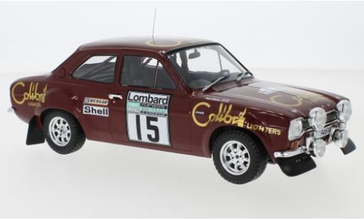 Ford Escort 1/18 IXO MK1 RS 1600 No.15 Colibri Lighters Rallye WM RAC Rallye 1974 M.Alen/P.White modellino in miniatura