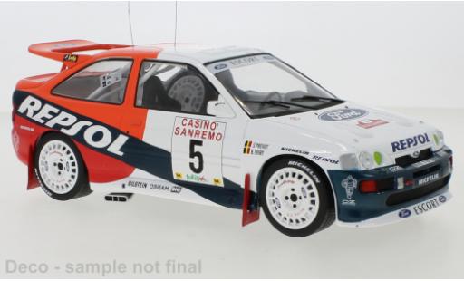Ford Escort 1/18 IXO RS Cosworth No.5 Rally San Remo 1996 B.Thiry/S.Prevot modellino in miniatura