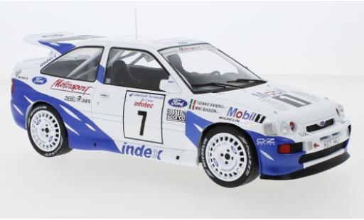 Ford Escort 1/18 IXO RS Cosworth No.7 Rallye WM Tour de Corse 1993 M.Biasion/T.Siviero modellino in miniatura