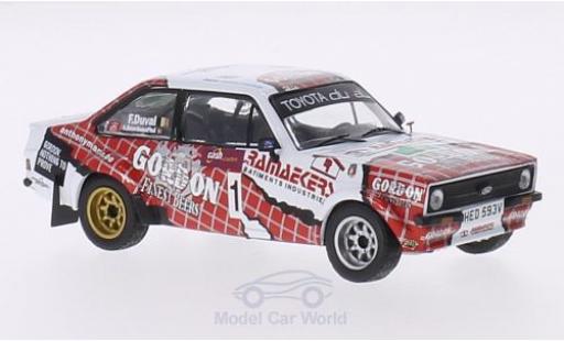 Ford Escort MKI 1/43 IXO RS MKII No.1 Gordon Boucles de Spa 2014 F.Duval/A.Bourdeaud hui modellino in miniatura