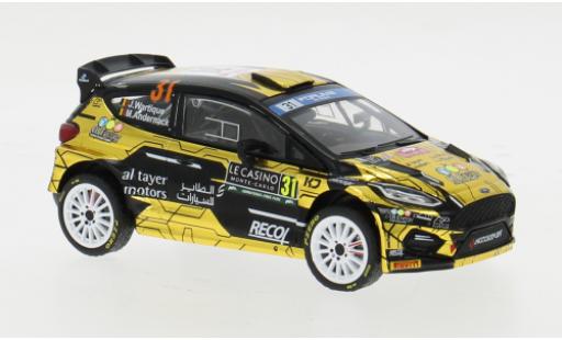 Ford Fiesta 1/43 IXO Rally2 No.31 WRC Rallye Monte Carlo 2024 1:43 modellino in miniatura