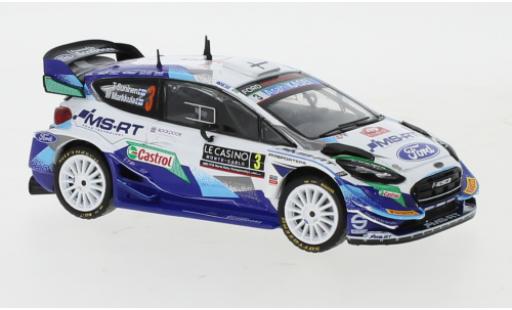 Ford Fiesta 1/43 IXO WRC No.3 Rallye WM Rally Monte Carlo 2021 T.Suninen/M.Markkula modellino in miniatura