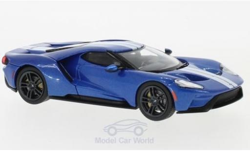 Ford GT 1/43 IXO blu/grigio 2017 modellino in miniatura