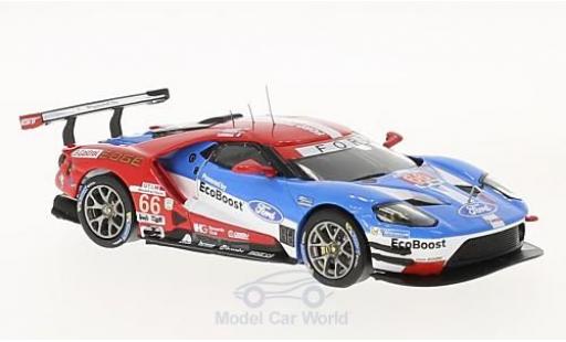 Ford GT 1/43 IXO No.66 24h Daytona 2017 D.Müller/J.Hand/S.Bourdais modellino in miniatura