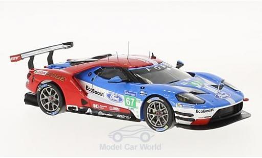 Ford GT 1/43 IXO No.67 24h Le Mans 2017 A.Priaulx/H.Tincknell/P.Derani modellino in miniatura