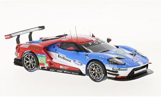 Ford GT 1/43 IXO No.68 E PRO 24h Le Mans 2016 S.Bourdais/J.Hand/D.Muller modellino in miniatura