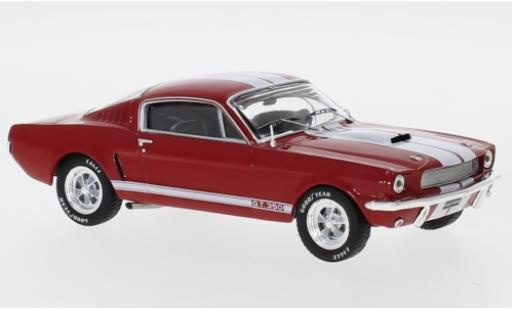 Ford Mustang 1/43 IXO Shelby GT 350 rosso/bianco 1965 modellino in miniatura