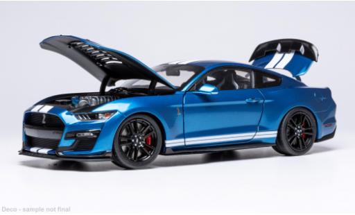 Shelby GT 500 1/18 IXO Ford Mustang blau/weiss 2022 1:18 modellino in miniatura