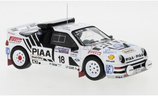 Ford RS 200 1/43 IXO RS200 No.18 Rallye WM RAC Rally 1986 S.Andervang/D.West modellino in miniatura