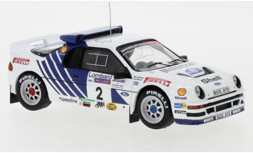 Ford RS 200 1/43 IXO RS200 No.2 Rallye WM RAC Rally 1986 S.Blomqvist/B.Berglund modellino in miniatura