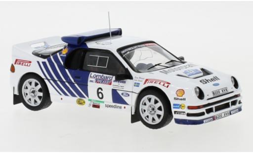 Ford RS 200 1/43 IXO RS200 No.6 Rallye WM RAC Rally 1986 K.Grundel/B.Melander modellino in miniatura