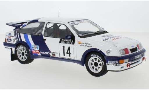 Ford Sierra 1/18 IXO RS Cosworth No.14 Rallye WM 1000 Lakes Rallye 1988 C.Sainz/L.Moya modellino in miniatura