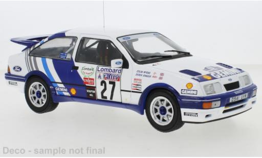 Ford Sierra 1/18 IXO RS Cosworth No.27 RAC Rally 1989 C.McRae/D.Ringer modellino in miniatura