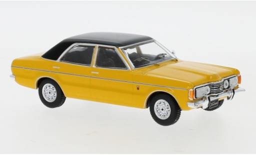 Ford Taunus 1/43 IXO GLX giallo/nero 1973 modellino in miniatura