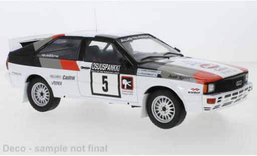 Audi Quattro 1/18 IXO No.5 1000 Lakes Rally 1982 modellino in miniatura