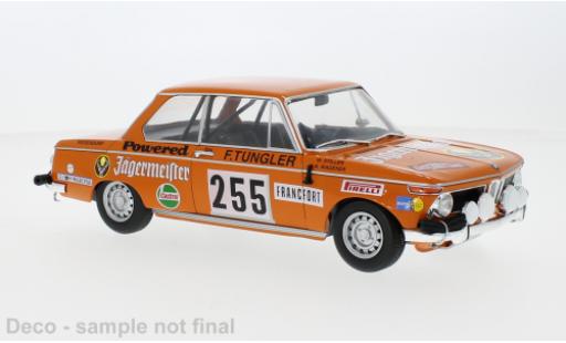 Bmw 2002 1/18 IXO No.255 Jägermeister Rallye WM Rally Monte Carlo 1973 modellino in miniatura