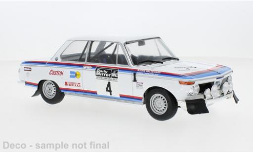 Bmw 2002 1/18 IXO No.4 Rallye WM RAC Rally 1973 modellino in miniatura